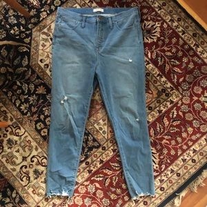 Madewell 10” High-Rise Jeggings Size 33 Tall